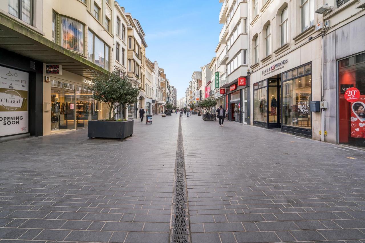 Ruim En Warm Appartement In De Winkelstraat Van Oostende Ngoại thất bức ảnh